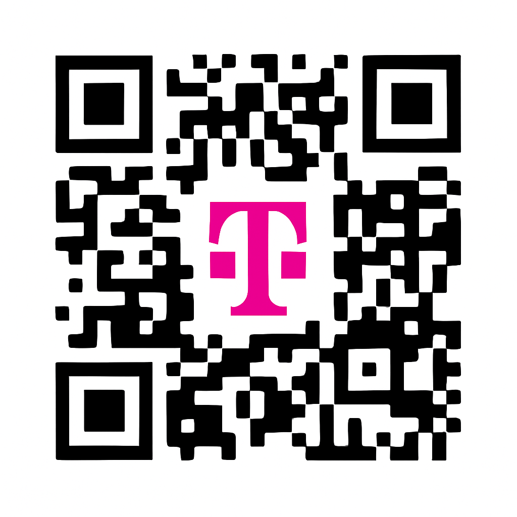 QR code to download the T-Life app